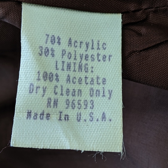 🔥Claude Rene Jacket chunky tweed zip Jacket 8 VTG - Picture 7 of 8